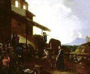 CERQUOZZI, Michelangelo Street Scene in Rome china oil painting reproduction